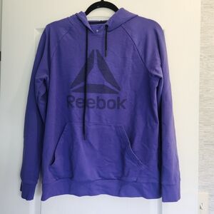 Reebok Womens Purple Hoodie Size L Euc